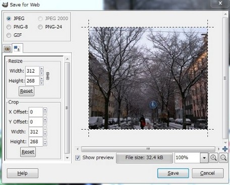 鉄とgimp Blog Archive Gimpのウェブ用の画像保存のためのプラグイン